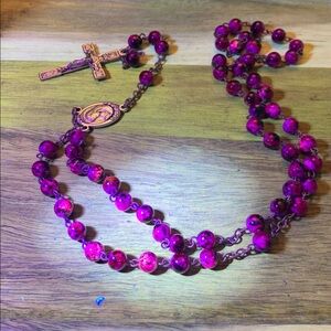 Glass Rosary Beads with Glow